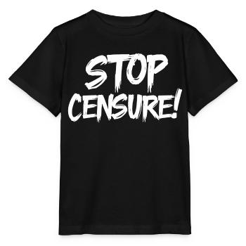 Stop censure - T-shirt bio MINI CREATOR Stanley/Stella Enfant - noir - Devant - Mikhail (115cm)