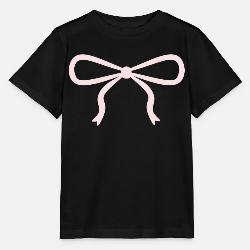 Cute Pink Bow - Stanley/Stella MINI CREATOR Kids’ T-Shirt - black