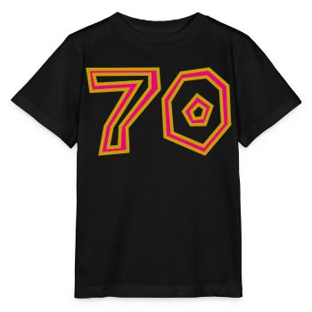 70. 70 ANS. 70e ANNIVERSAIRE. ANNIVERSAIRE 70 ANS. - T-shirt bio MINI CREATOR Stanley/Stella Enfant - noir - Devant - Mikhail (115cm)