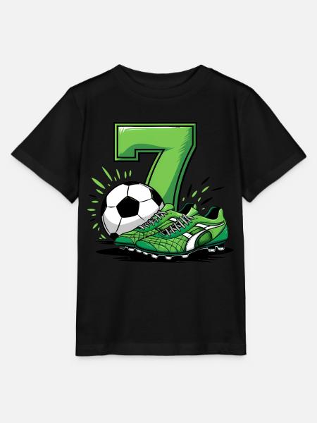 Fussball 7 Jahre - Stanley/Stella Kinder T-Shirt MINI CREATOR - Schwarz