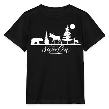 Suède Suède Viking Nordique Scandinavie Solstice d’été - T-shirt bio MINI CREATOR Stanley/Stella Enfant - noir - Devant - Mikhail (115cm)
