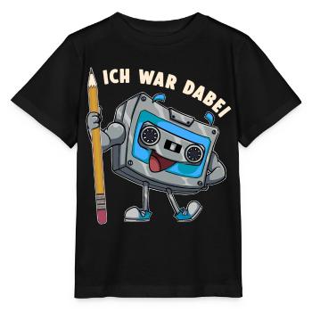 Kassette ich war dabei Bleistift Bandsalat 80er - Stanley/Stella Kinder T-Shirt MINI CREATOR  - Schwarz - Vorne - Mikhail (115cm)