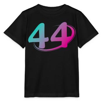 Nummer 44 mehrfarbig - Stanley/Stella Kinder T-Shirt MINI CREATOR  - Schwarz - Vorne - Mikhail (115cm)