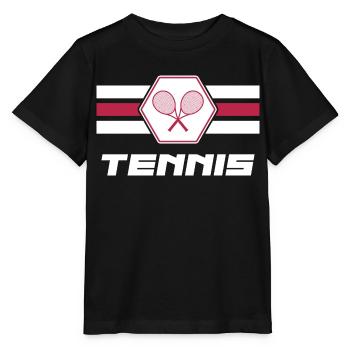 Tennis Match Ball Tennis Players Tennis Club - Stanley/Stella MINI CREATOR Kids’ T-Shirt - black - Front - Mikhail (115cm)