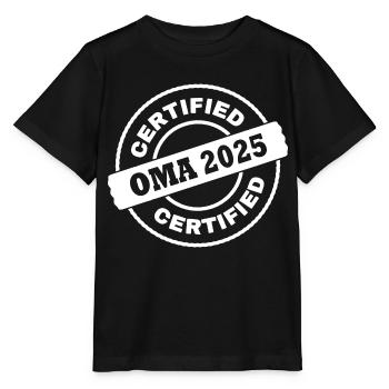 Oma 2025 - Stanley/Stella Kinder T-Shirt MINI CREATOR  - Schwarz - Vorne - Mikhail (115cm)