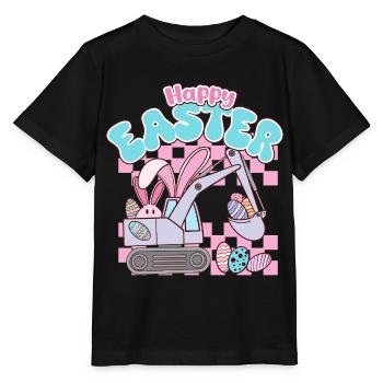 Joyeuses Pâques - T-shirt bio MINI CREATOR Stanley/Stella Enfant - noir - Devant - Mikhail (115cm)
