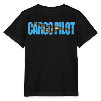 Cargo pilot PBY Catalina - Stanley/Stella Kinder T-Shirt MINI CREATOR  - Schwarz - Vorne - Mikhail (115cm)