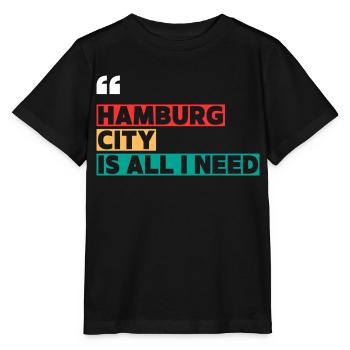 La ville de Hambourg est tout ce dont j’ai besoin - T-shirt bio MINI CREATOR Stanley/Stella Enfant - noir - Devant - Mikhail (115cm)