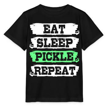 Essiggurke Gurke Gurken - Stanley/Stella Kinder T-Shirt MINI CREATOR  - Schwarz - Vorne - Mikhail (115cm)