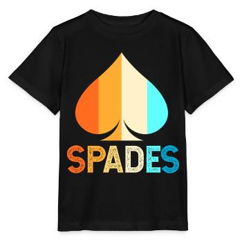 Pique de pique Jeu de cartes à jouer - T-shirt bio MINI CREATOR Stanley/Stella Enfant - noir - Devant - Mikhail (115cm)