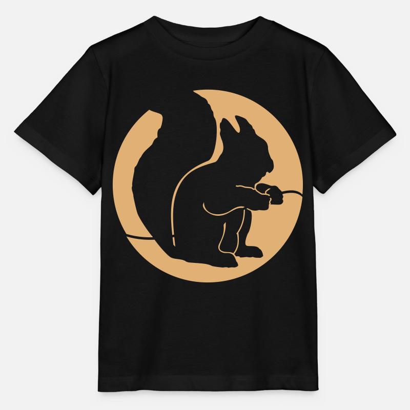 Wildtiere: das Eichhoernchen - T-shirt bio MINI CREATOR Stanley/Stella Enfant - noir