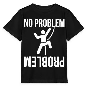 No Problem Funny Novelty Rock Climbing Gif - Stanley/Stella MINI CREATOR Kids’ T-Shirt - black - Front - Mikhail (115cm)