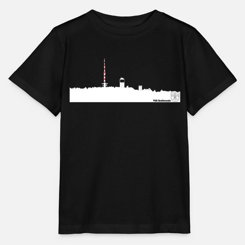 Skyline Inselsberg weiss - Stanley/Stella Kinder T-Shirt MINI CREATOR  - Schwarz