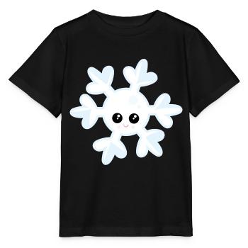 flocon de neige - T-shirt bio MINI CREATOR Stanley/Stella Enfant - noir - Devant - Mikhail (115cm)