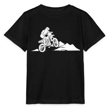 Motorbike motorcyclist - Stanley/Stella MINI CREATOR Kids’ T-Shirt - black - Front - Mikhail (115cm)