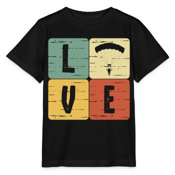 Paragliding - Stanley/Stella Kinder T-Shirt MINI CREATOR  - Schwarz - Vorne - Mikhail (115cm)