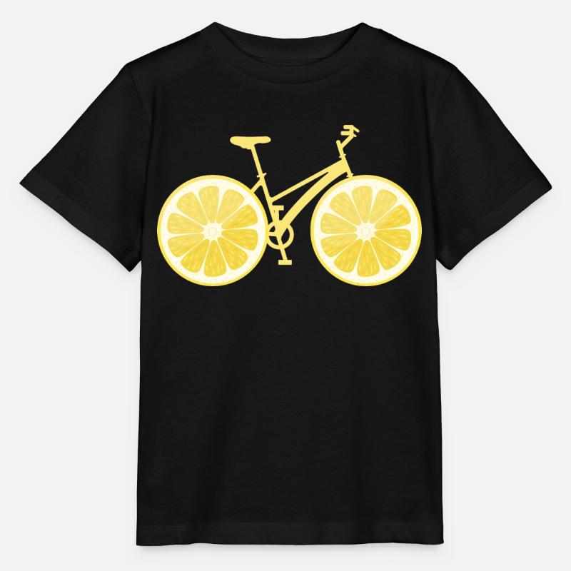 Citron de vélo - T-shirt bio MINI CREATOR Stanley/Stella Enfant - noir