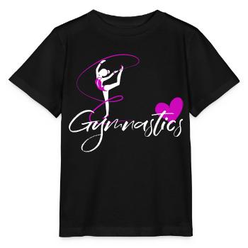 turnen bodenturnen rhytmische sportgymnastik - Stanley/Stella Kinder T-Shirt MINI CREATOR  - Schwarz - Vorne - Mikhail (115cm)