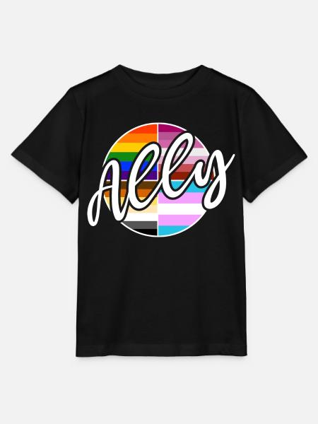 Ally - LGBTIQ Queer Gay Pride CSD Verbündetenschaf - Stanley/Stella Kinder T-Shirt MINI CREATOR  - Schwarz