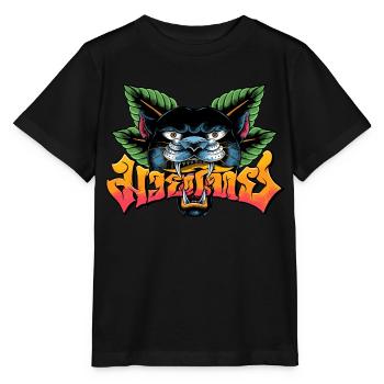Muay Thai Boxing Panther - Stanley/Stella Kinder T-Shirt MINI CREATOR  - Schwarz - Vorne - Mikhail (115cm)