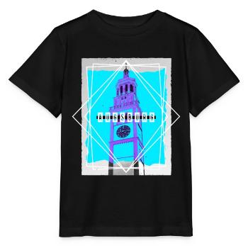 Augsburg Allemagne Ville Skyline Accueil Amour - T-shirt bio MINI CREATOR Stanley/Stella Enfant - noir - Devant - Mikhail (115cm)