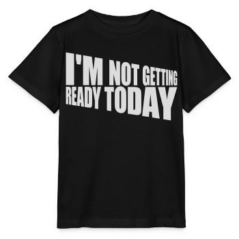 ne pas se préparer aujourd’hui - T-shirt bio MINI CREATOR Stanley/Stella Enfant - noir - Devant - Mikhail (115cm)