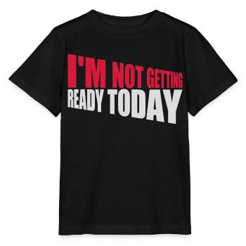 ne pas se préparer aujourd’hui - T-shirt bio MINI CREATOR Stanley/Stella Enfant - noir - Devant - Mikhail (115cm)