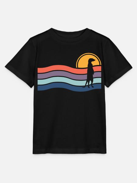 Erdmännchen - Stanley/Stella Kinder T-Shirt MINI CREATOR - Schwarz