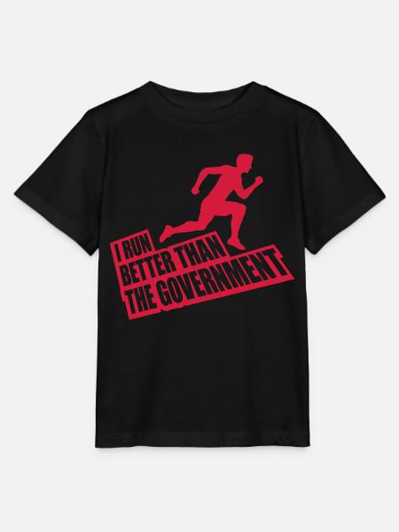run better than government - Stanley/Stella Kinder T-Shirt MINI CREATOR - Schwarz