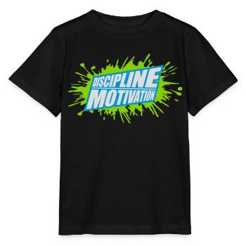 Citation de discipline sur la motivation - T-shirt bio MINI CREATOR Stanley/Stella Enfant - noir - Devant - Mikhail (115cm)