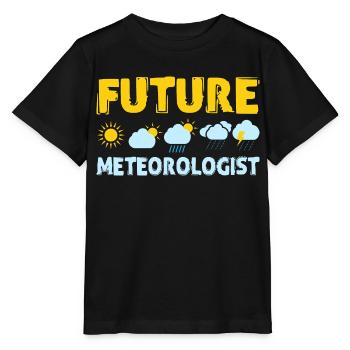 Météorologiste du futur Météorologie météorologique - T-shirt bio MINI CREATOR Stanley/Stella Enfant - noir - Devant - Mikhail (115cm)