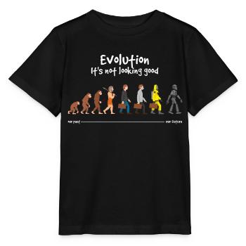 Evolution it s not looking good - Stanley/Stella MINI CREATOR Kids’ T-Shirt - black - Front - Mikhail (115cm)
