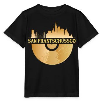San Frantschüssco San Francisco Geschenk - Stanley/Stella Kinder T-Shirt MINI CREATOR  - Schwarz - Vorne - Mikhail (115cm)