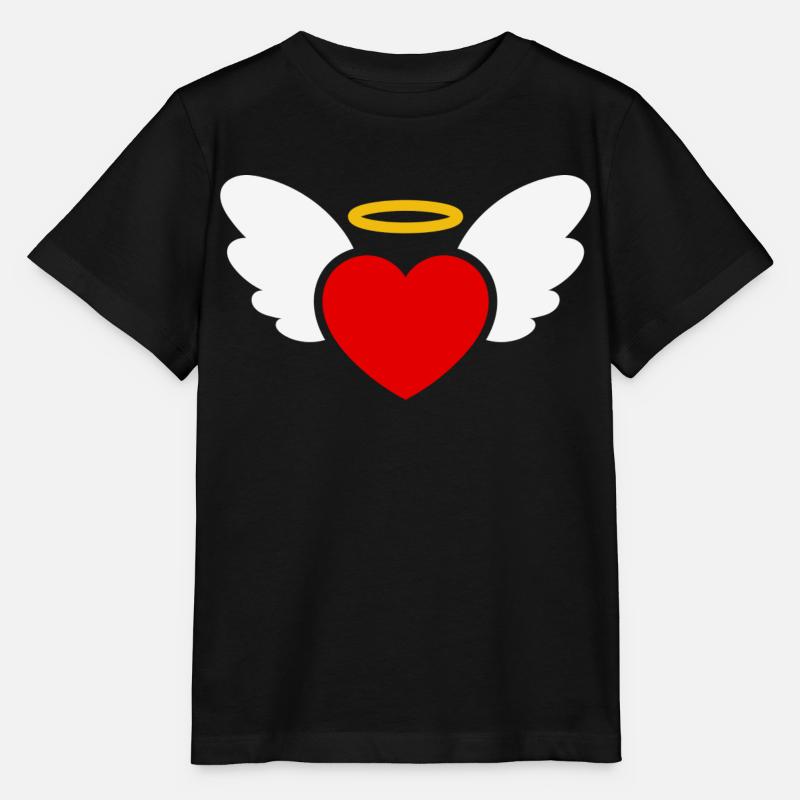 Cœur d’ange - T-shirt bio MINI CREATOR Stanley/Stella Enfant - noir