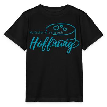 Wo Kuchen ist, da ist auch Hoffnung - Stanley/Stella Kinder T-Shirt MINI CREATOR  - Schwarz - Vorne - Mikhail (115cm)