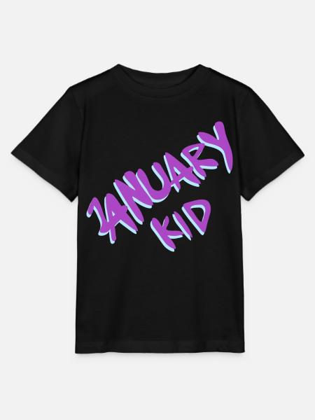 Geboren im Jänner - January Kid - Stanley/Stella Kinder T-Shirt MINI CREATOR - Schwarz