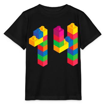 Joli bâtiment de bloc cadeau 14e anniversaire 14 ans - T-shirt bio MINI CREATOR Stanley/Stella Enfant - noir - Devant - Mikhail (115cm)
