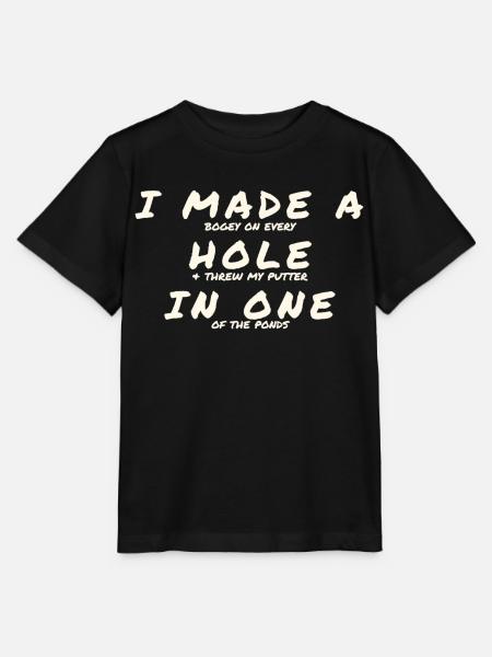 Loch in einem - Stanley/Stella Kinder T-Shirt MINI CREATOR  - Schwarz