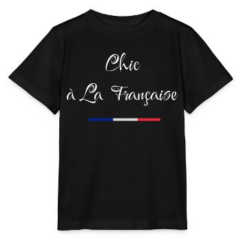 Chic à la française - T-shirt bio MINI CREATOR Stanley/Stella Enfant - noir - Devant - Mikhail (115cm)