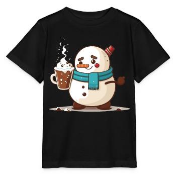 Souhaits d’hiver chaleureux - T-shirt bio MINI CREATOR Stanley/Stella Enfant - noir - Devant - Mikhail (115cm)