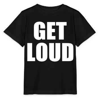 Get loud - Stanley/Stella MINI CREATOR Kids’ T-Shirt - black - Front - Mikhail (115cm)