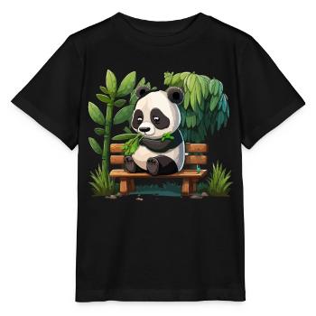 Buffet de bambou - T-shirt bio MINI CREATOR Stanley/Stella Enfant - noir - Devant - Mikhail (115cm)
