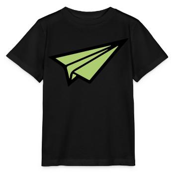 Avion en papier 02 - T-shirt bio MINI CREATOR Stanley/Stella Enfant - noir - Devant - Mikhail (115cm)
