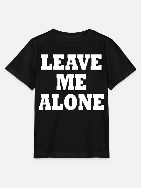 Leave me alone - Stanley/Stella Kinder T-Shirt MINI CREATOR  - Schwarz