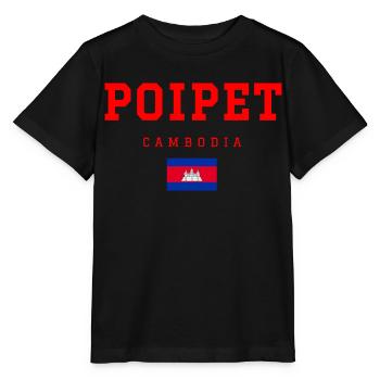 Poipet, Cambodge - T-shirt bio MINI CREATOR Stanley/Stella Enfant - noir - Devant - Mikhail (115cm)
