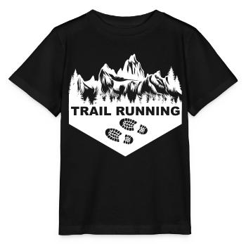 Trail Run Ultra Running Mountain Trekking Running - Stanley/Stella MINI CREATOR Kids’ T-Shirt - black - Front - Mikhail (115cm)