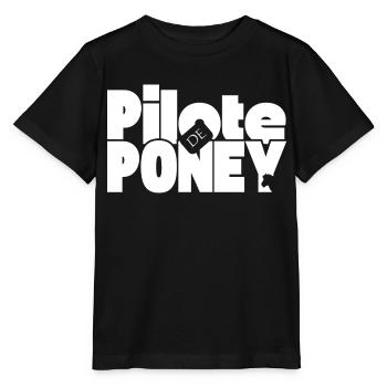 Pony-Pilot - Stanley/Stella Kinder T-Shirt MINI CREATOR  - Schwarz - Vorne - Mikhail (115cm)