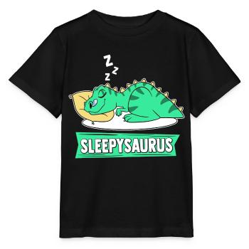Sleepysaurus Lieblings Schalfshirt Schlafanzug Din - Stanley/Stella Kinder T-Shirt MINI CREATOR  - Schwarz - Vorne - Mikhail (115cm)