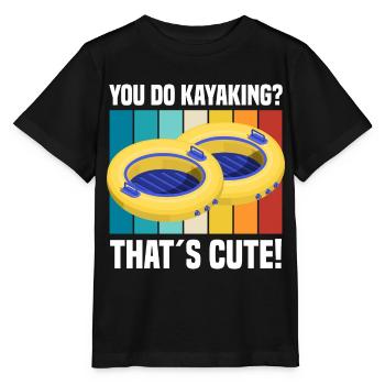 Rafting - Stanley/Stella Kinder T-Shirt MINI CREATOR  - Schwarz - Vorne - Mikhail (115cm)