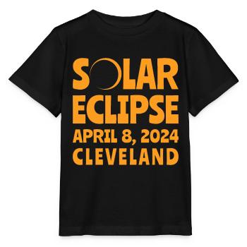 Sonnenfinsternis 2024 Cleveland Ohio - Stanley/Stella Kinder T-Shirt MINI CREATOR  - Schwarz - Vorne - Mikhail (115cm)